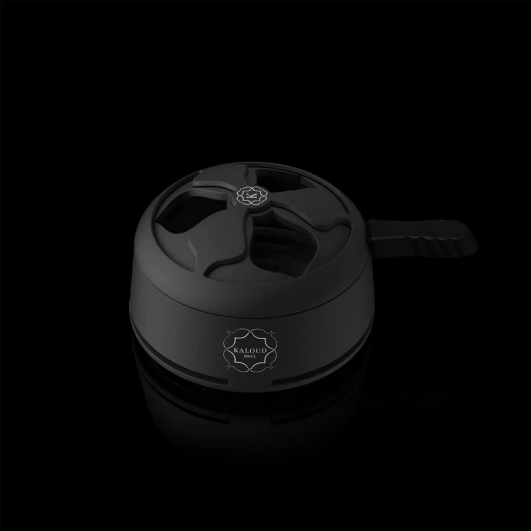 Kaloud Lotus 単体を上から見た図（ベント付きの蓋とブレード構造、KALOUDロゴ）